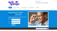 Desktop Screenshot of optikboutique.com