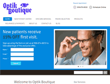 Tablet Screenshot of optikboutique.com